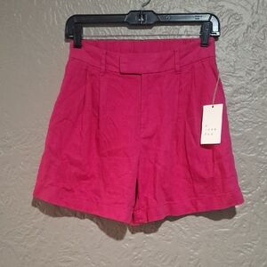 NWT.a new day Pink High-Rise Women's Bermuda Shorts Size 2